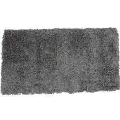 Tapis shaggy gris foncé