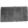 Tapis shaggy gris foncé