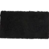 Tapis shaggy noir