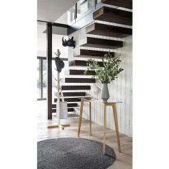 Tapis tissé Juno gris