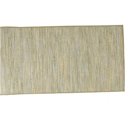 Tapis tissé vert petit format