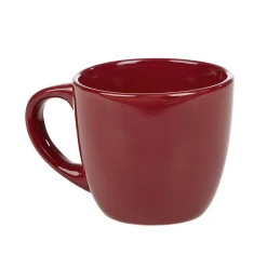 Tasse à expresso en faïence 10 cl uni rouge