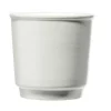 Tasse en grès espresso sans anse bleu intérieur blanc 9cl Ø6,2xH6,2cm