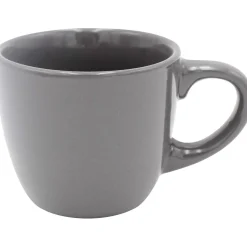 Tasse expresso en faïence gris uni 10 cl