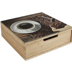 Tiroir à dosettes design graines de café