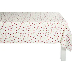 Toile cirée au mètre imprimé cerises