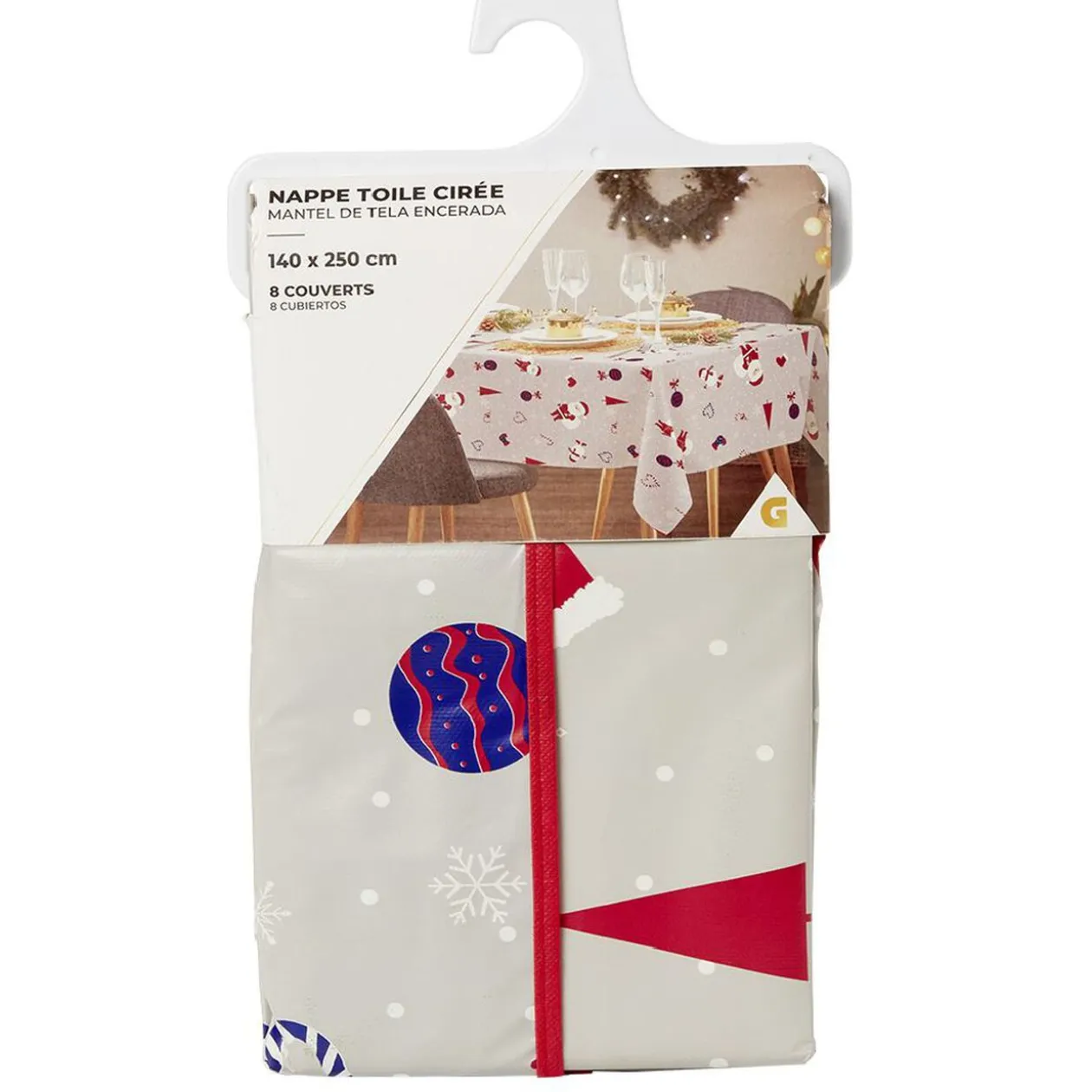 Toile cirée de Noël 140x250 cm