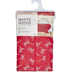 Toile cirée rectangulaire imprimé fleur oiseau du paradis