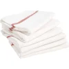 Torchon blanc et rouge x6
