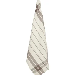 Torchon brodé design macarons