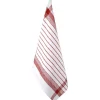 Torchon design quadrillage rouge et blanc x2