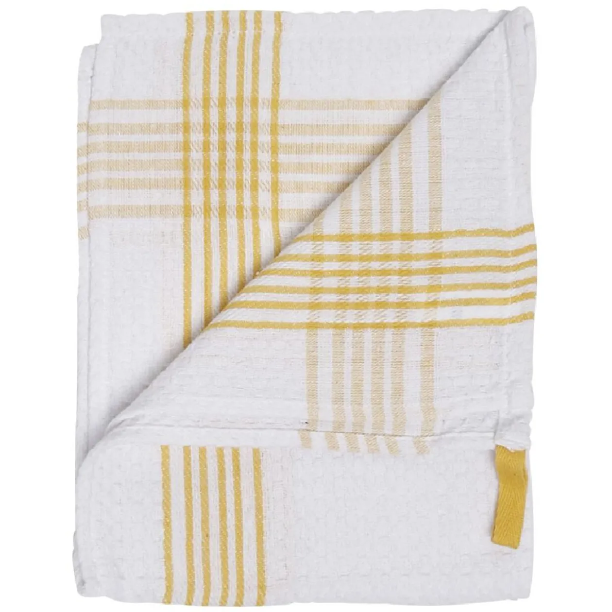 Torchon nid d'abeille avec accroche x4