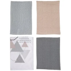 Torchon nid d'abeille x4