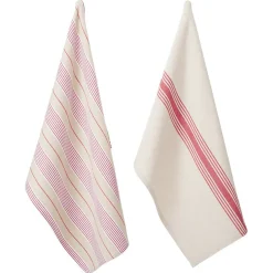 Torchon rouge x2 - 100% coton 45x70cm