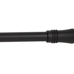 Tringle à rideau extensible noire cône