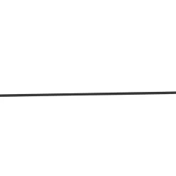 Tringle à rideau L. 150 cm en métal noir blanc