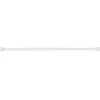 Tringle à vitrage Extensible 40-60 cm embout cylindre strié blanc