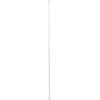 Tringle à vitrage Extensible 80-110 cm embout cylindre strié blanc
