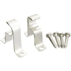 Tringle Bistrot gris chromé L50-80cm