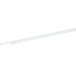 Tringle de vitrage Extensible 50-80 cm plastique blanc x2