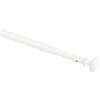 Tringle de vitrage Extensible 60-80 cm embout blanc