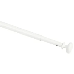 Tringle de vitrage Extensible 60-80 cm embout blanc