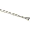 Tringle de vitrage Extensible 60-80 cm embout toupie chromé mat