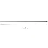 Tringle de vitrage Extensible 80-100 cm métal argenté x2