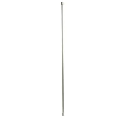 Tringle de vitrage Extensible 80-110 cm embout cylindre strié chromé
