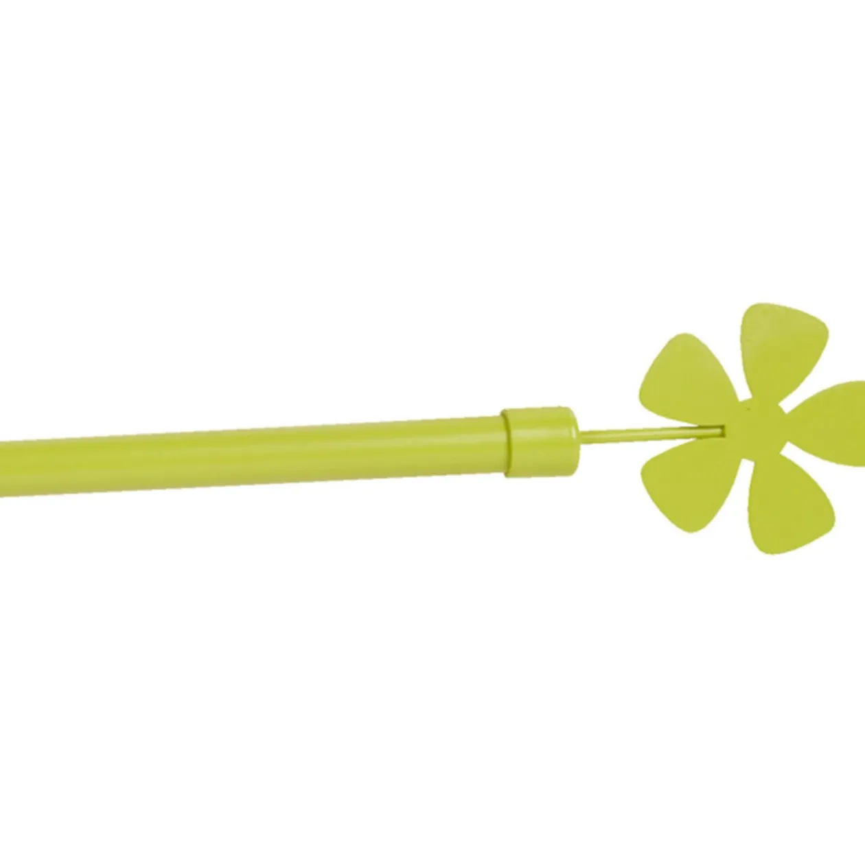 Tringle extensible fleur verte