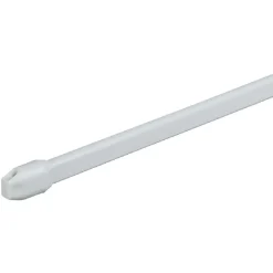 Tringle extensible plate x2 blanc fer