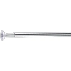 Tringle poussoir gris chromé L110-200cm