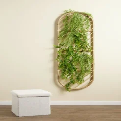 Tête de lit à suspendre Malang rotin naturel - L160xP3xH50 cm