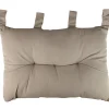 Tête de lit capitonnée taupe