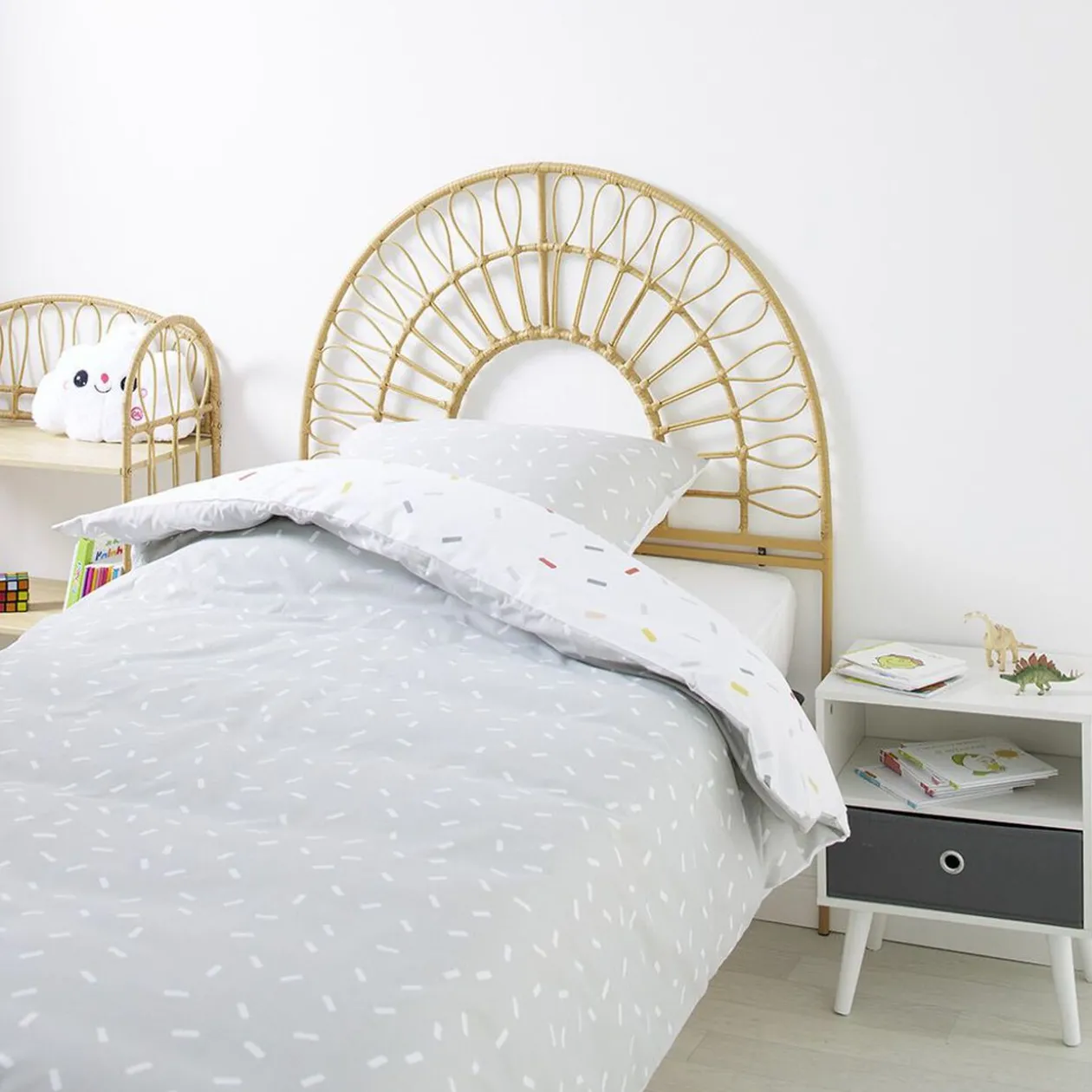 Tête de lit enfant vintage naturel - L95,5xP2xH102 cm