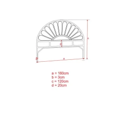 Tête de lit Inaya noire