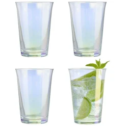 Verre à eau irisé transparent 29cl x4