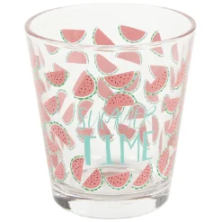 Verre à eau motifs fruits exotiques 25,5 cl - Summer time