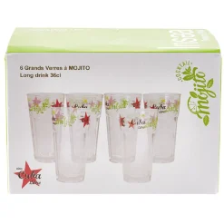 Verre à mojito long drink 36 cl x6