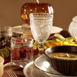 Verre à pied motif baroque 310ml H17cm