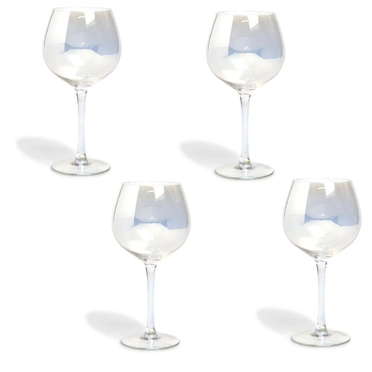 Verre à vin irisé x4