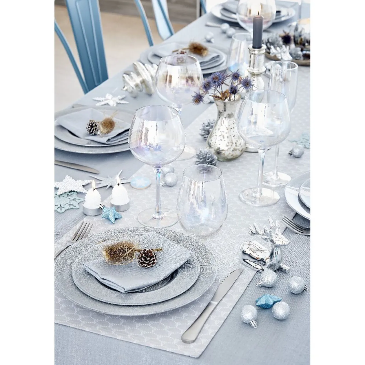 Verre à vin irisé x4