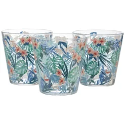 Verre bas Nadia Tropical x 3