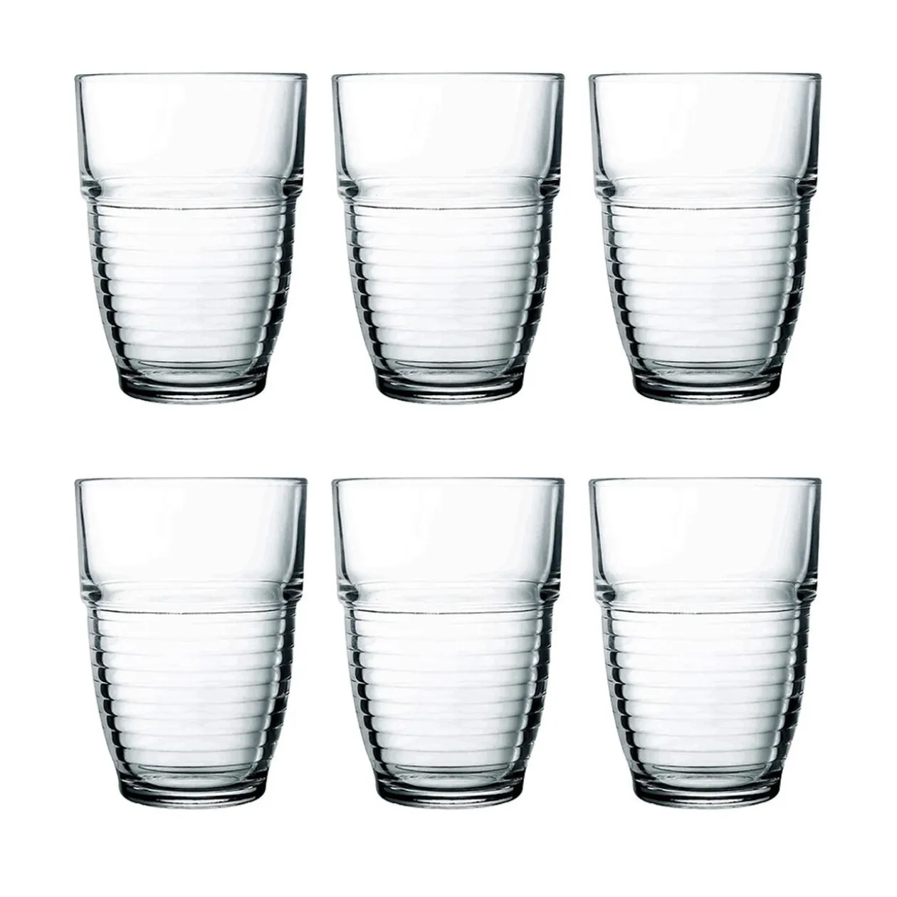 Verre bas transparent 26 cl x6