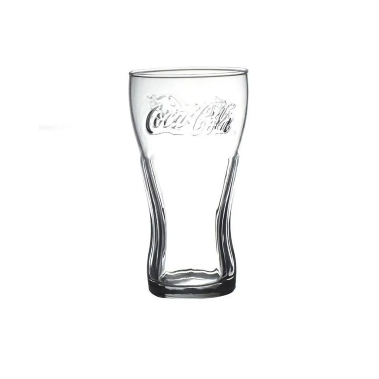Verre Coca-Cola transparent x3