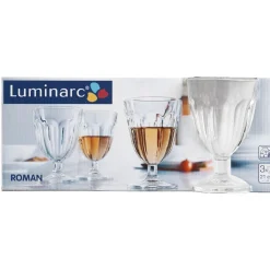 Verre haut à pied transparent haut Luminarc x3