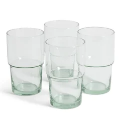 Verre haut 44cl en verre recyclé transparent Ø7,7xH13cm