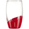 Verre Laguiole Evolution grand modèle transparent et rouge 36,5 cl