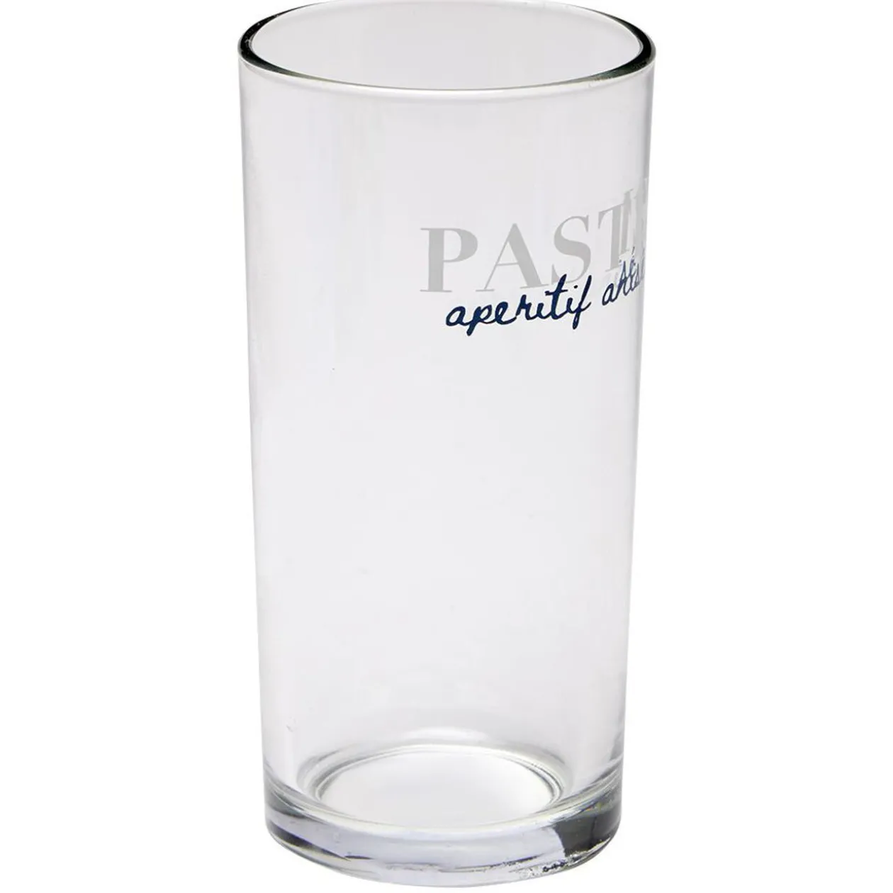 Verre tubo avec inscription Pastis apéritif anisé 25cl