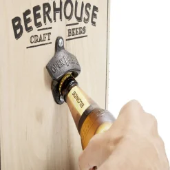 Verres à bière 50cl x2 avec support décapsuleur et 2 sous verres